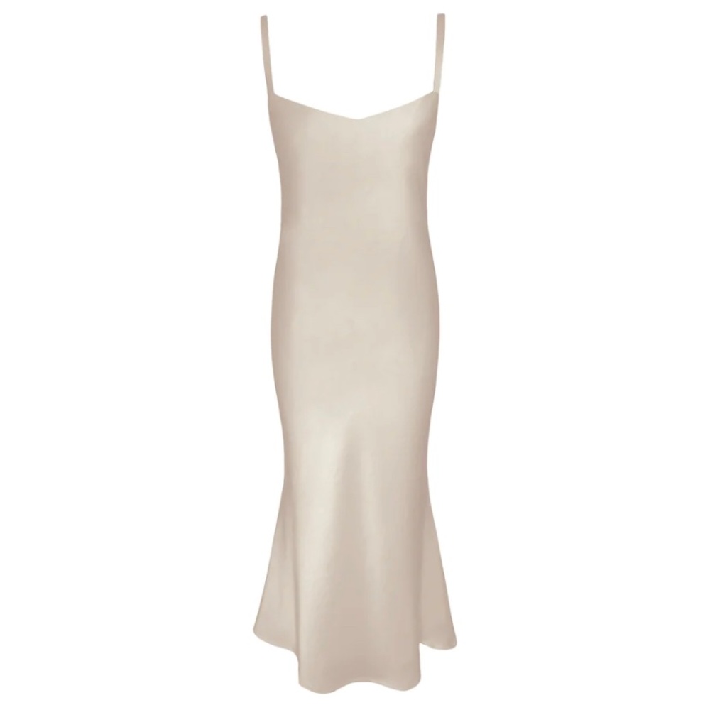 Hexie - Arley slip dress in taupe.